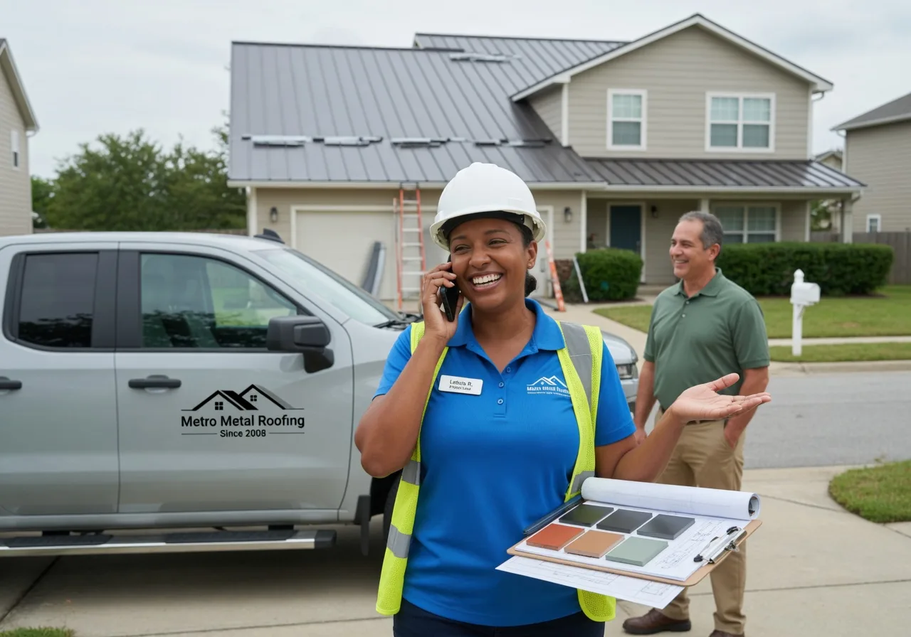 Storm Damage Metal Roof Repair in Stafford, NY
